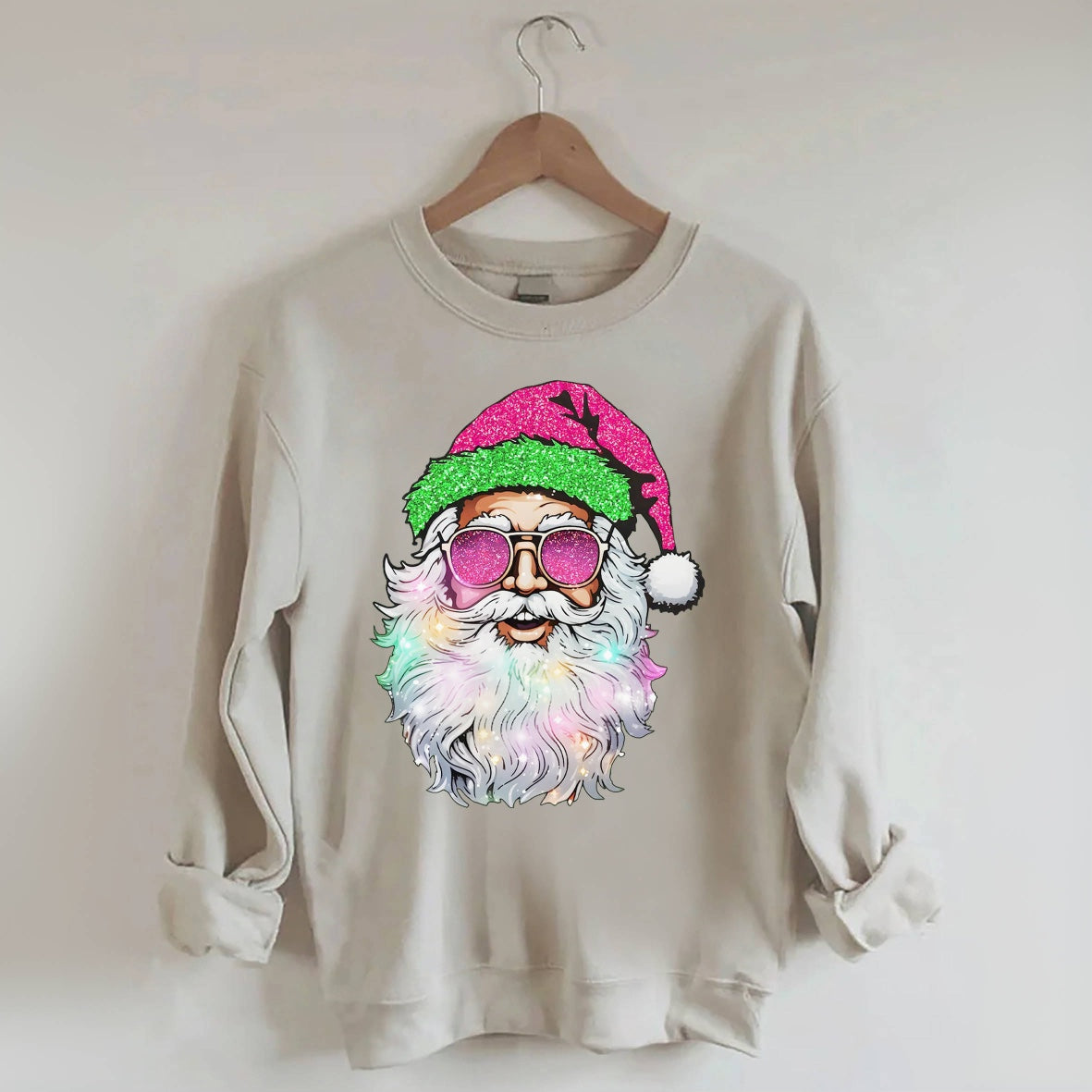 Santa with Sunglasses Sweatshirt