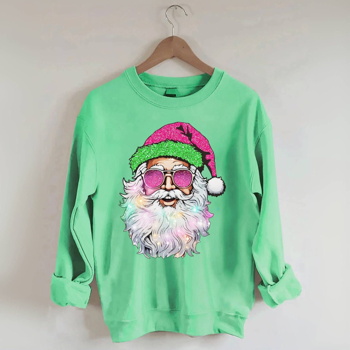 Santa with Sunglasses Sweatshirt