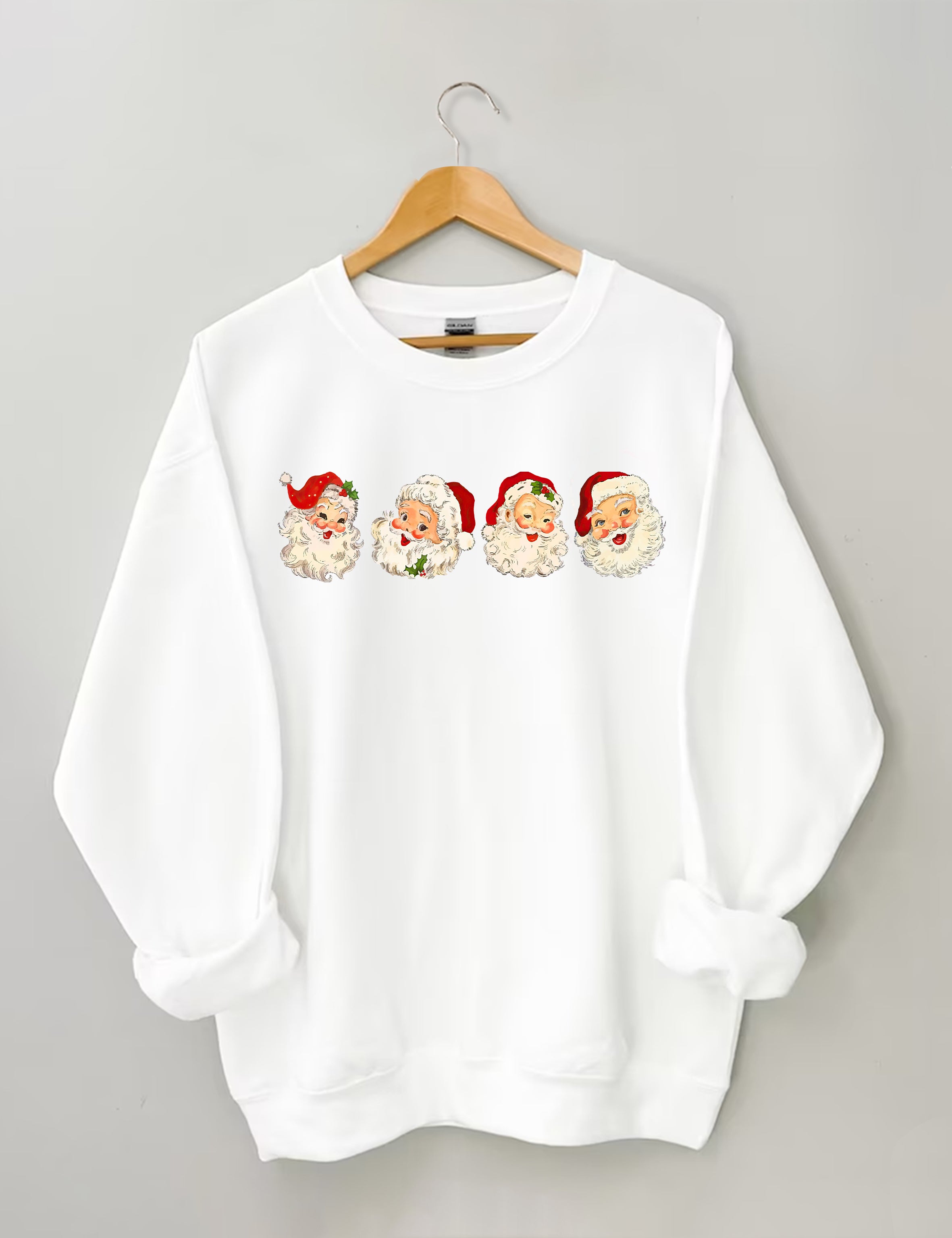 Retro Cheerful Santa Sweatshirt