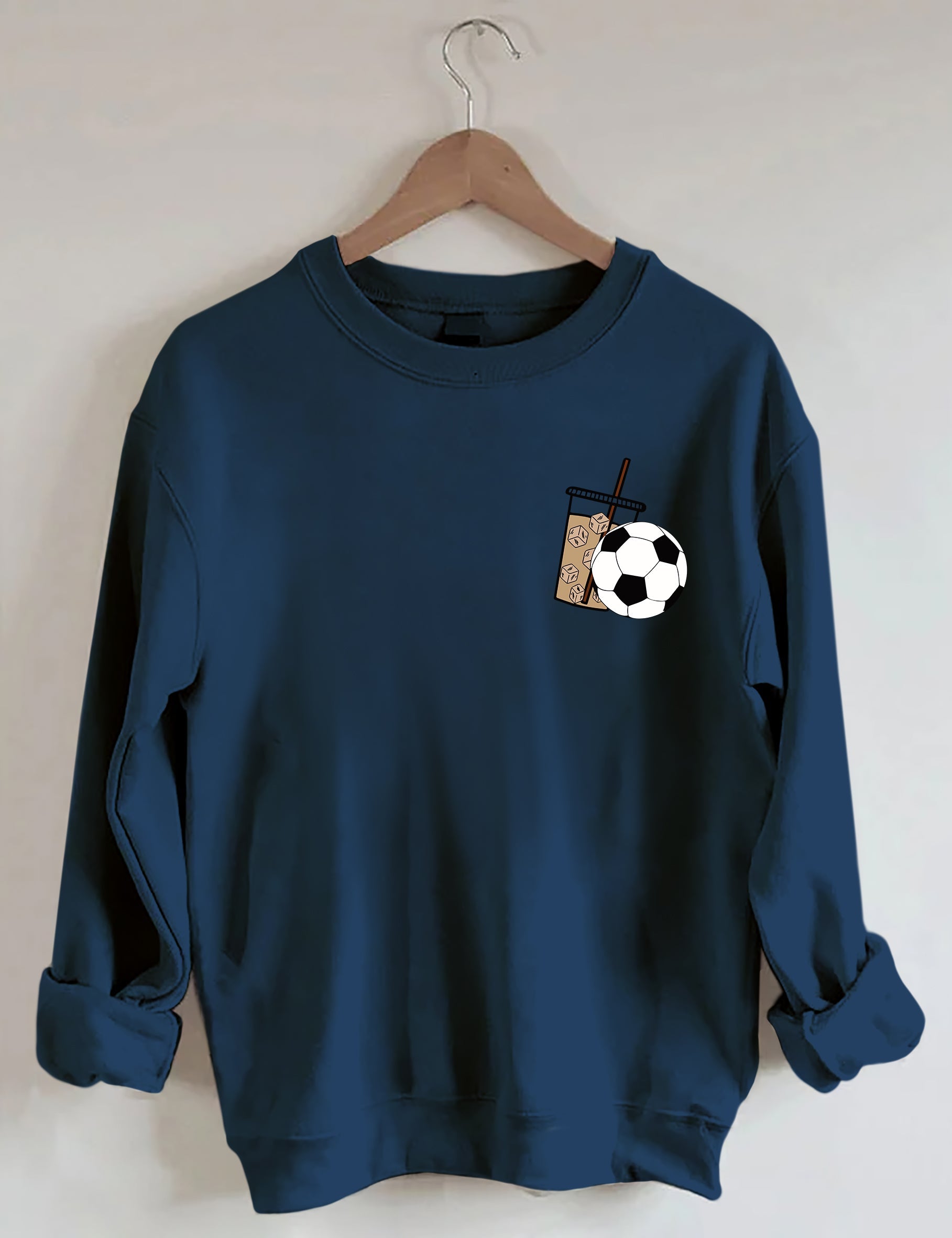 Weekends Iced Coffee Soccer Sweatshirt