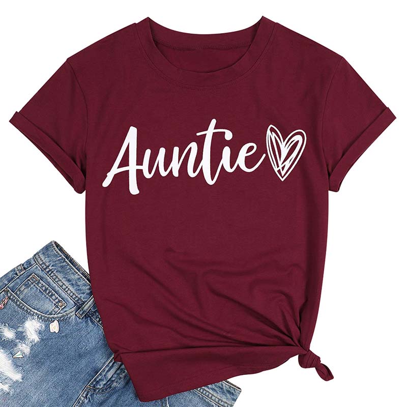 Cute Aunt Love Heart T-shirt