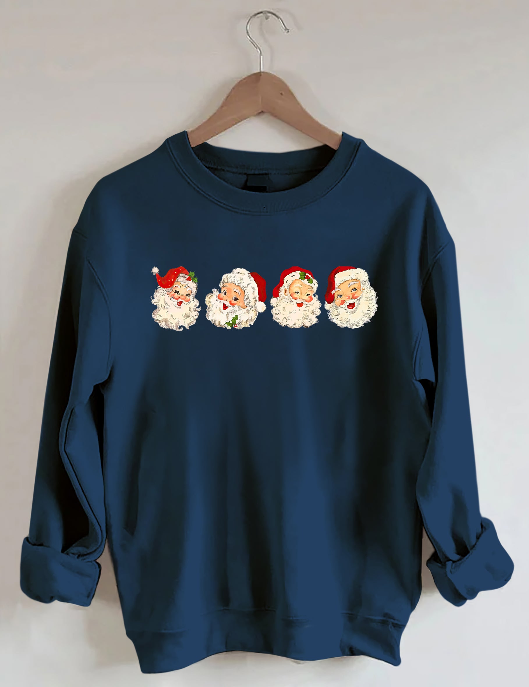 Retro Cheerful Santa Sweatshirt