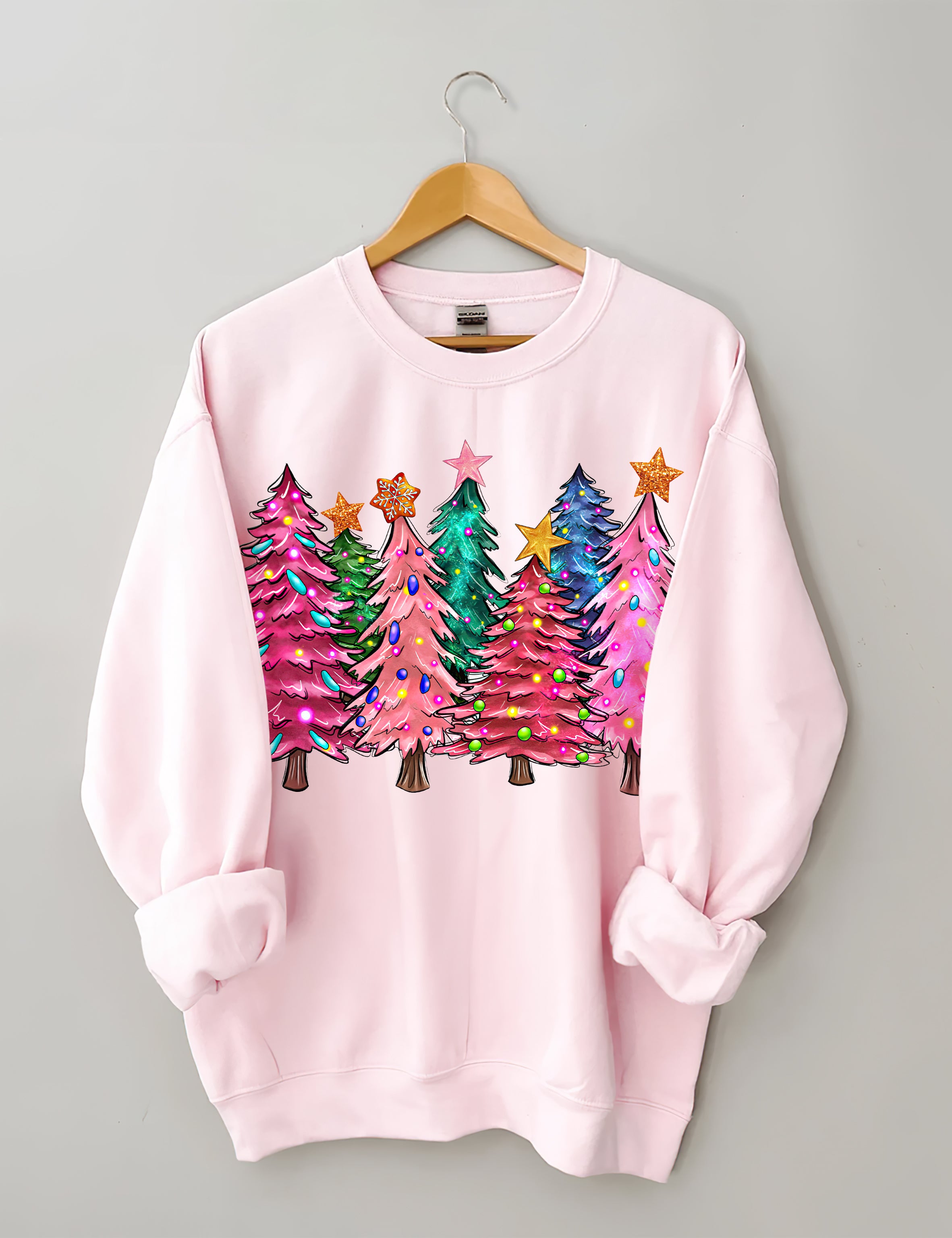 Christmas Trees With Lights Sweatshirt