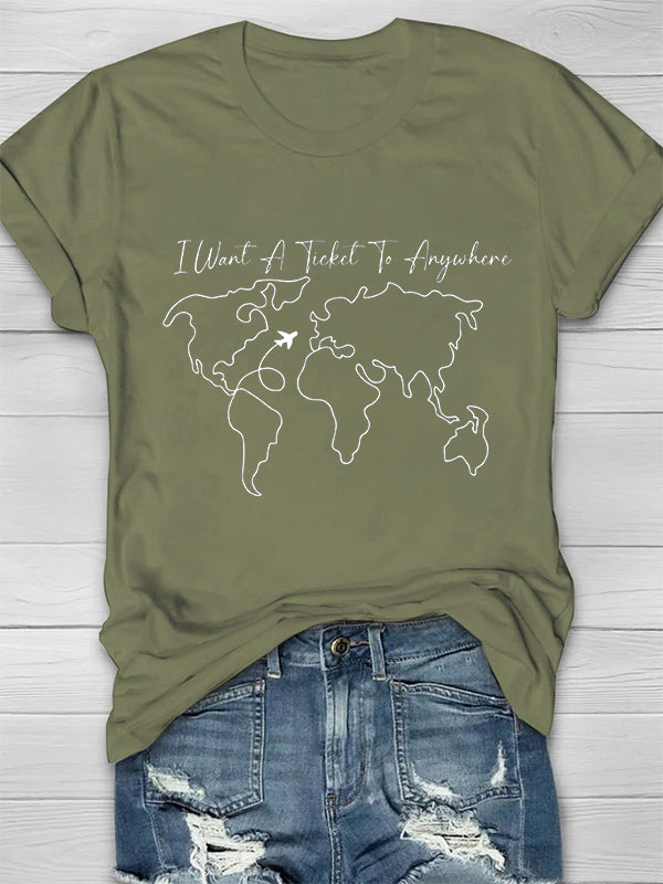 I Want A Ticket To Anywhere T-shirt