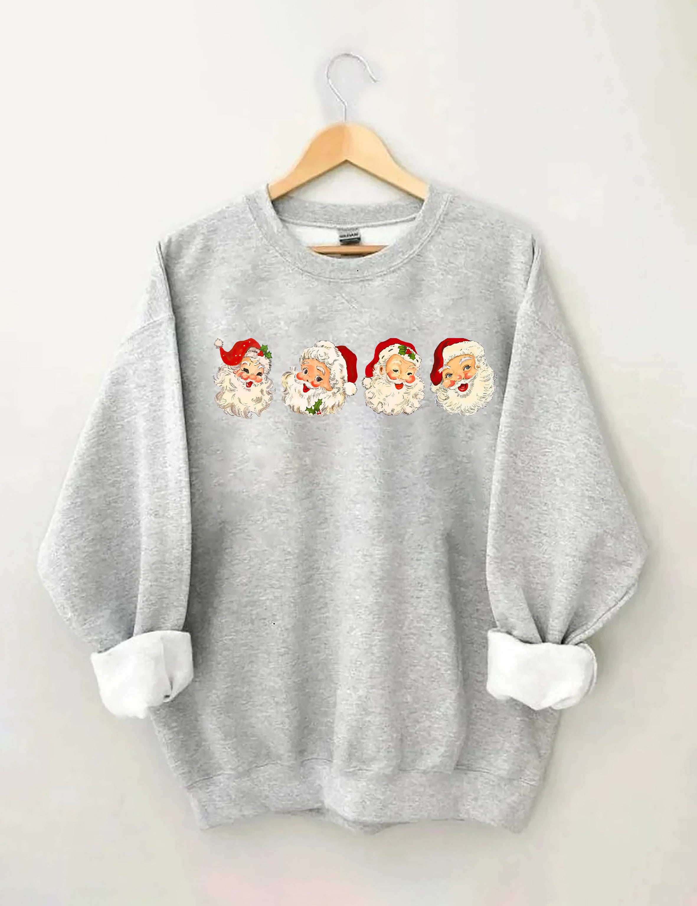 Retro Cheerful Santa Sweatshirt