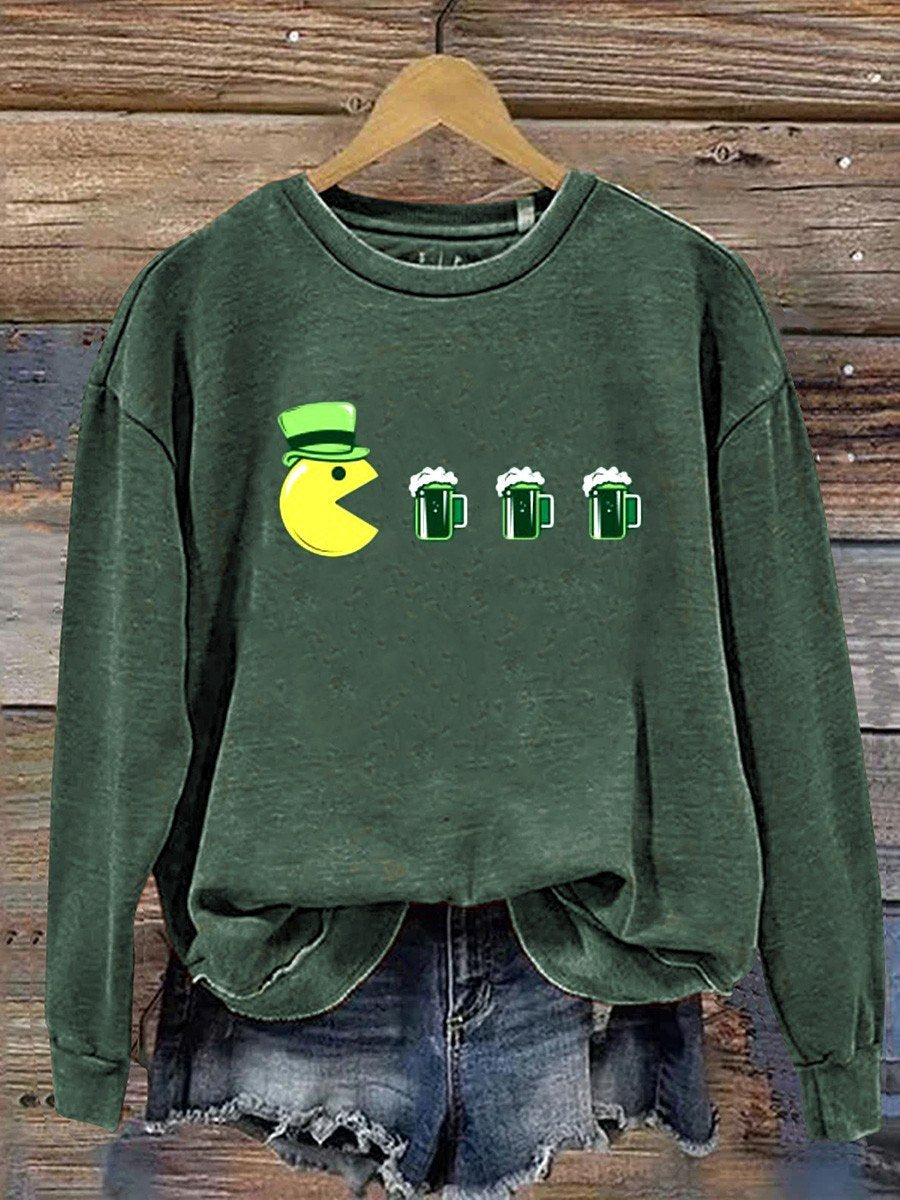Funny Drink Beer St Patricks Day Casual Sweatshirt