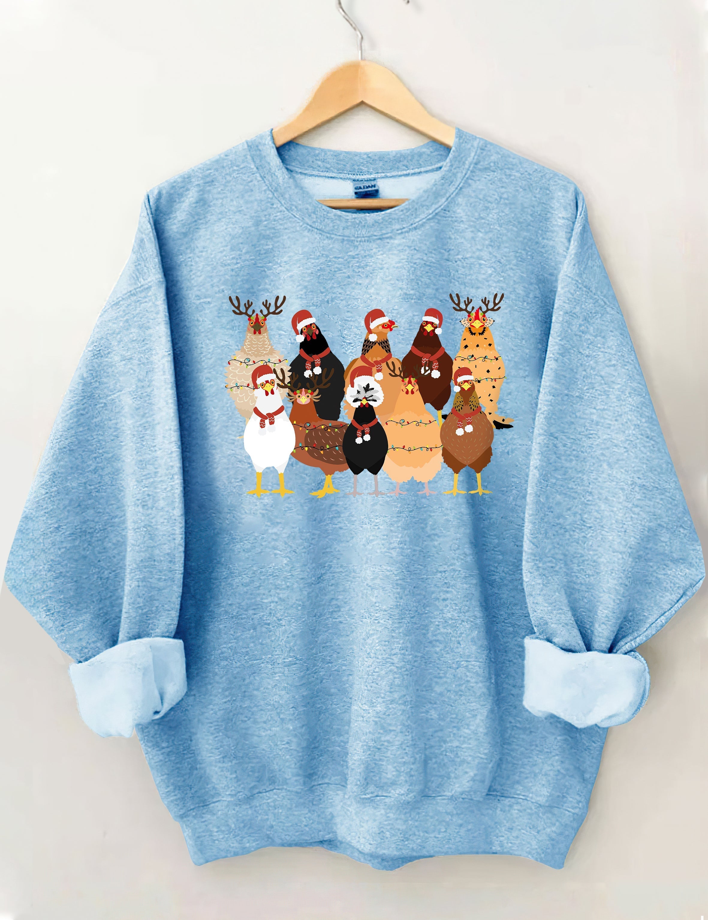 Cute Christmas Chickens Sweatshirt