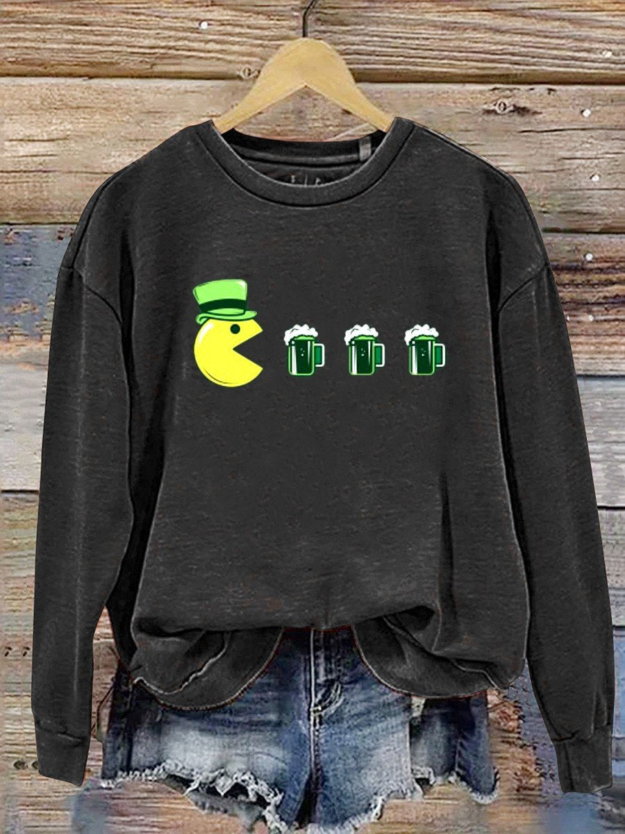 Funny Drink Beer St Patricks Day Casual Sweatshirt