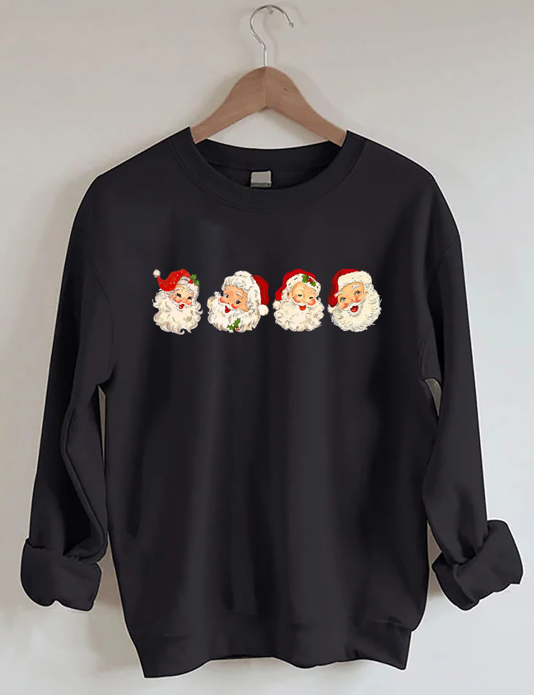 Retro Cheerful Santa Sweatshirt