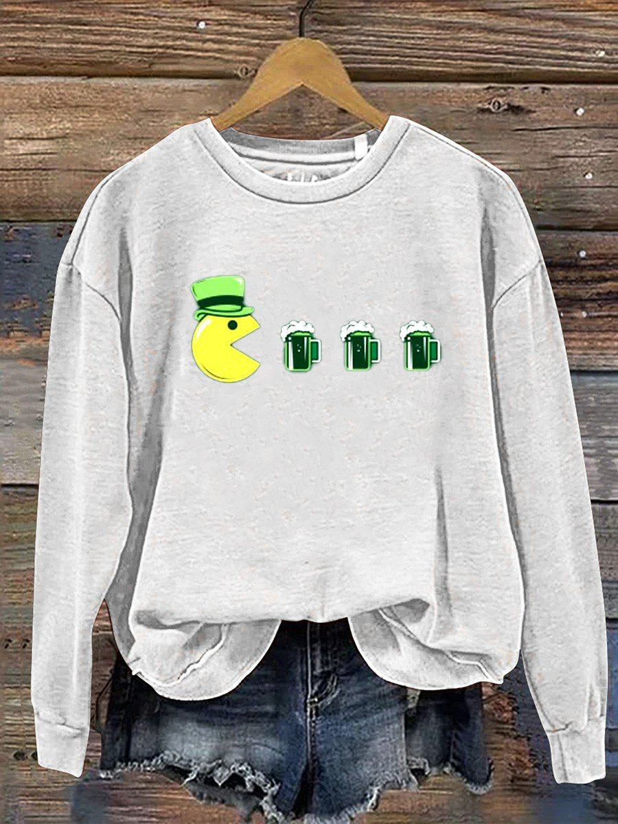 Funny Drink Beer St Patricks Day Casual Sweatshirt