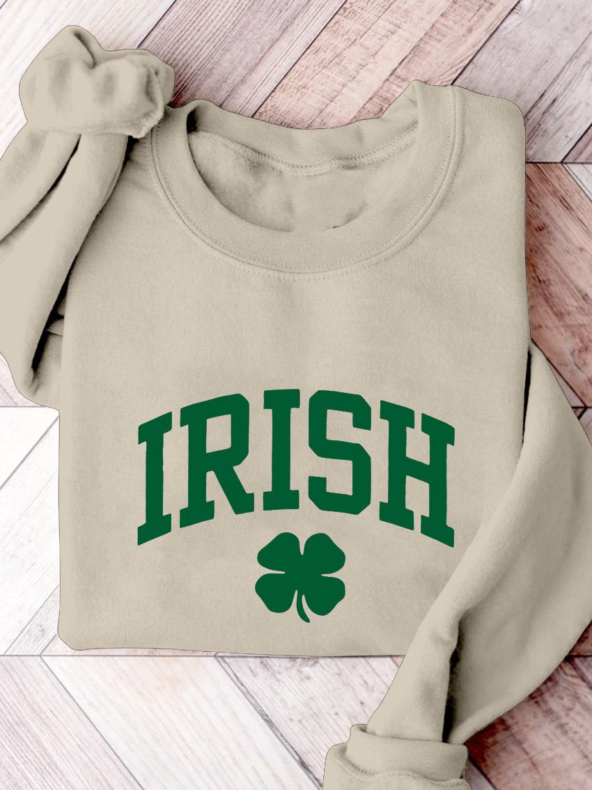 Irish St. Patrick's Day Print Casual Sweatshirt