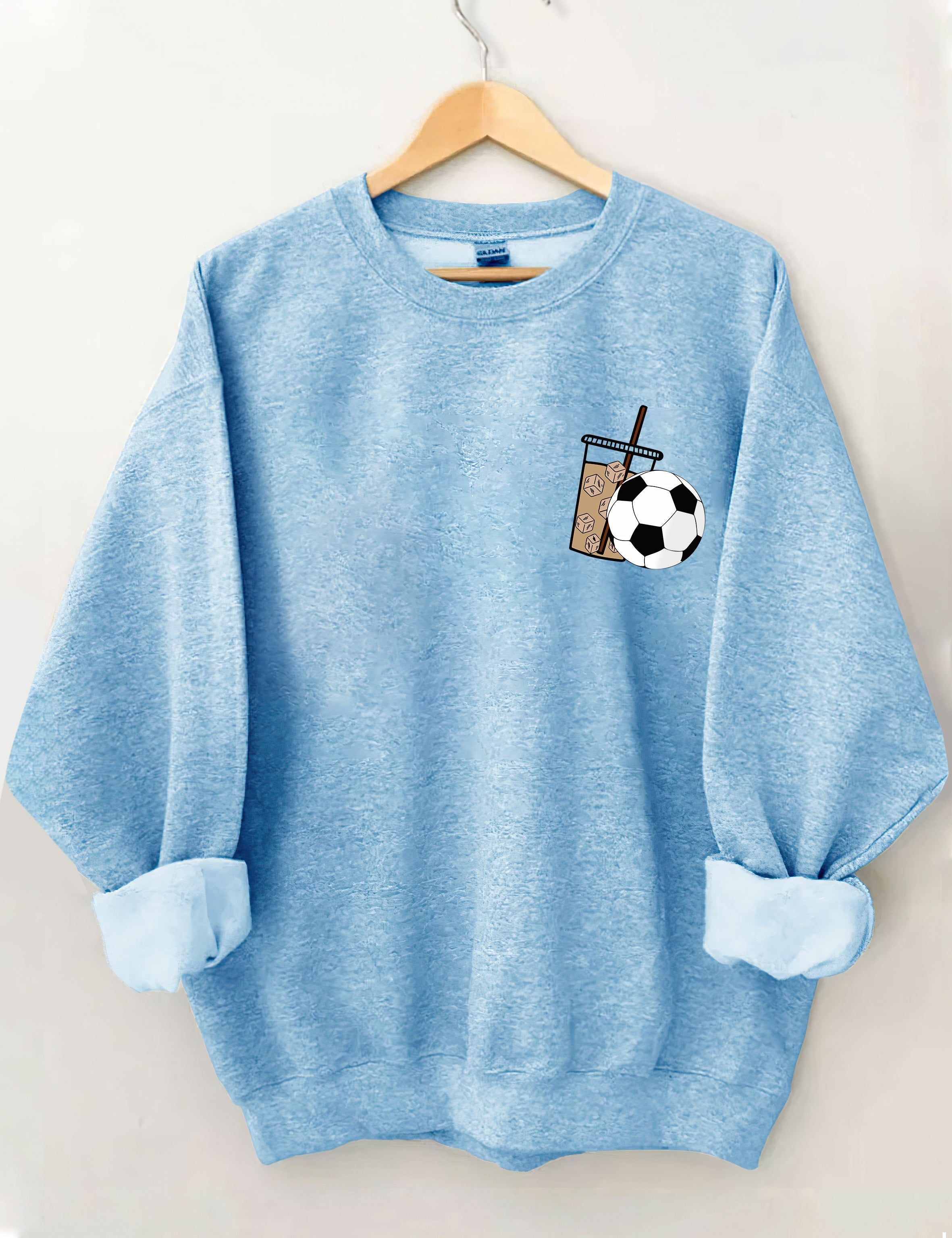 Weekends Iced Coffee Soccer Sweatshirt