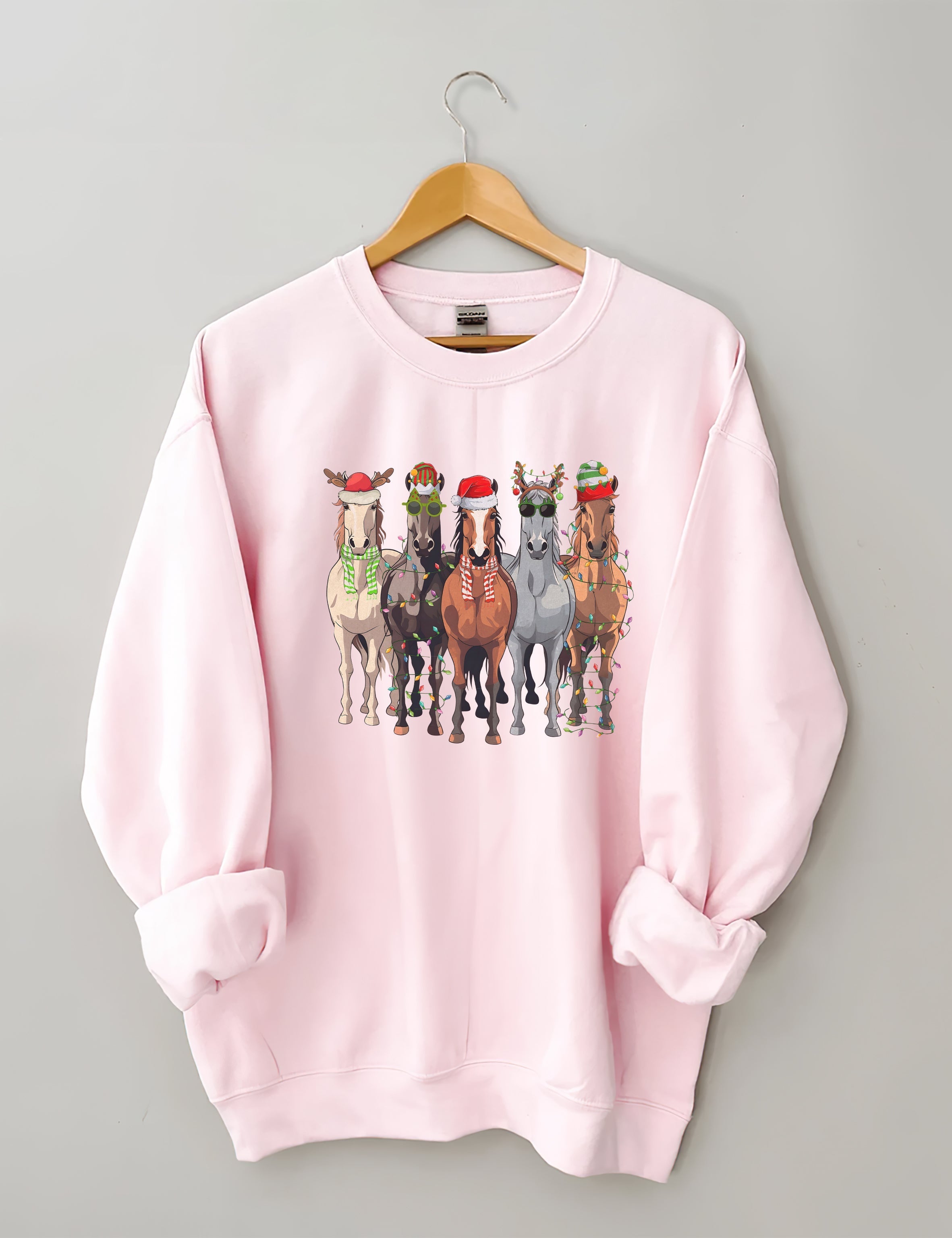 Horses Merry Christmas Sweatshirt