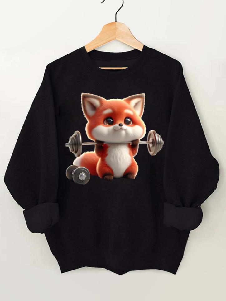 Ironpanda Lift Heavy Fox Baby Gym Sweatshirt