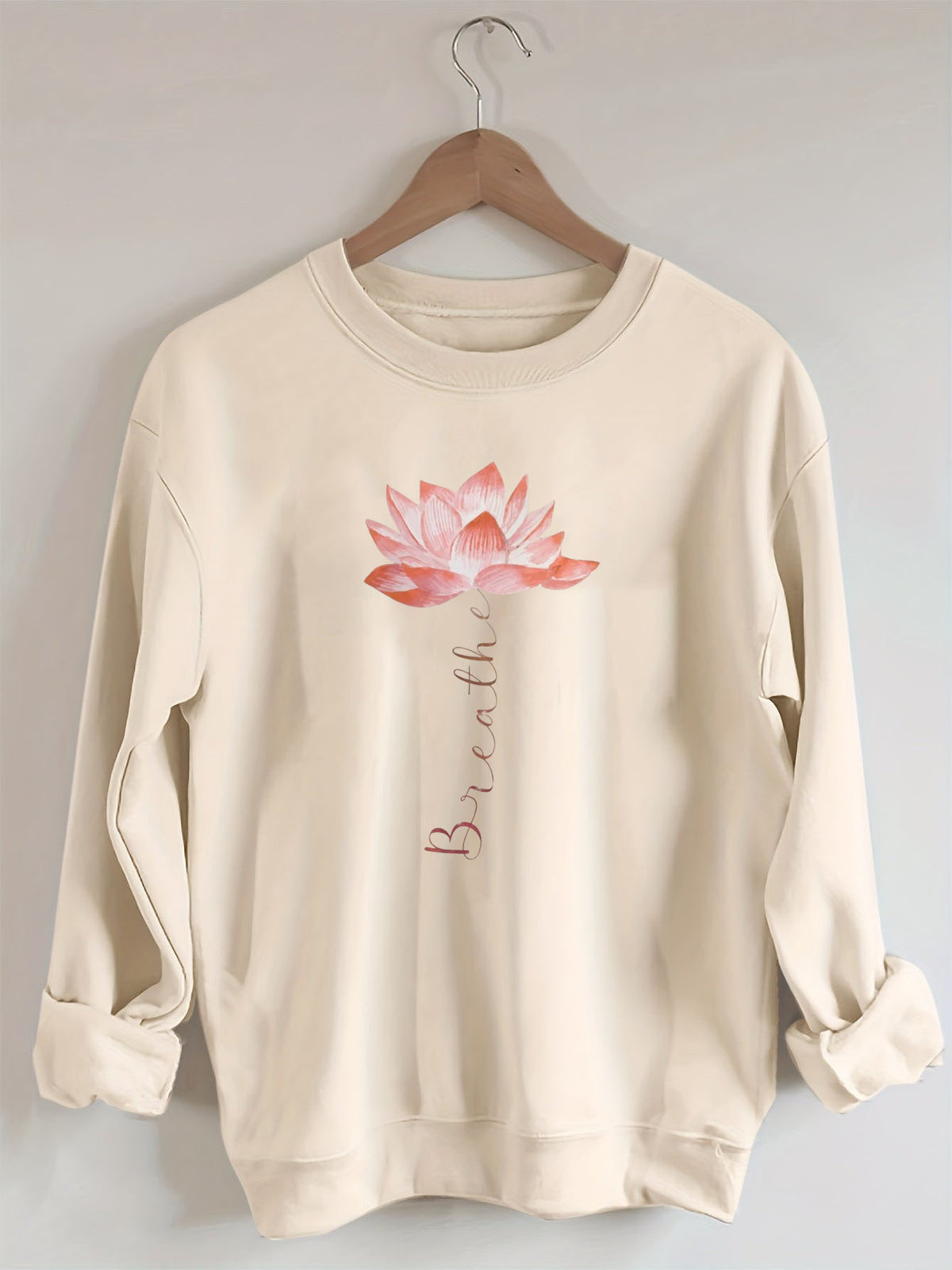 Lotus Flower Breathe Yoga Sweatshirt