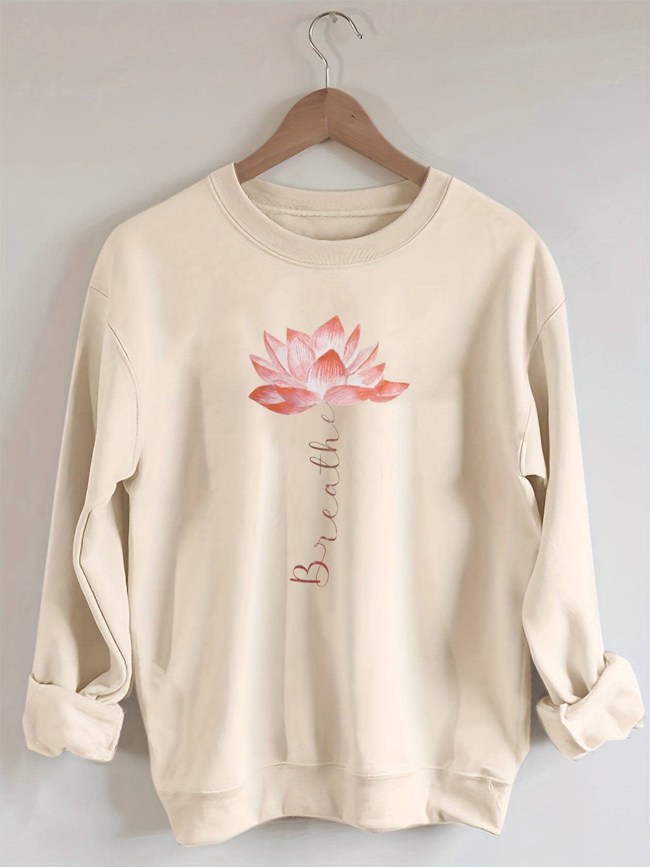 Lotus Flower Breathe Yoga Sweatshirt