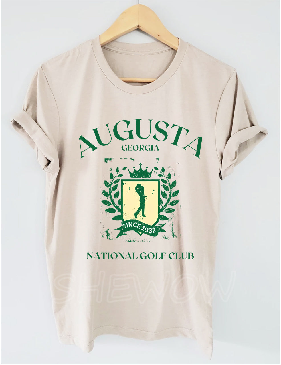 Vintage Augusta Georgia National Golf Club With Golfer T-shirt