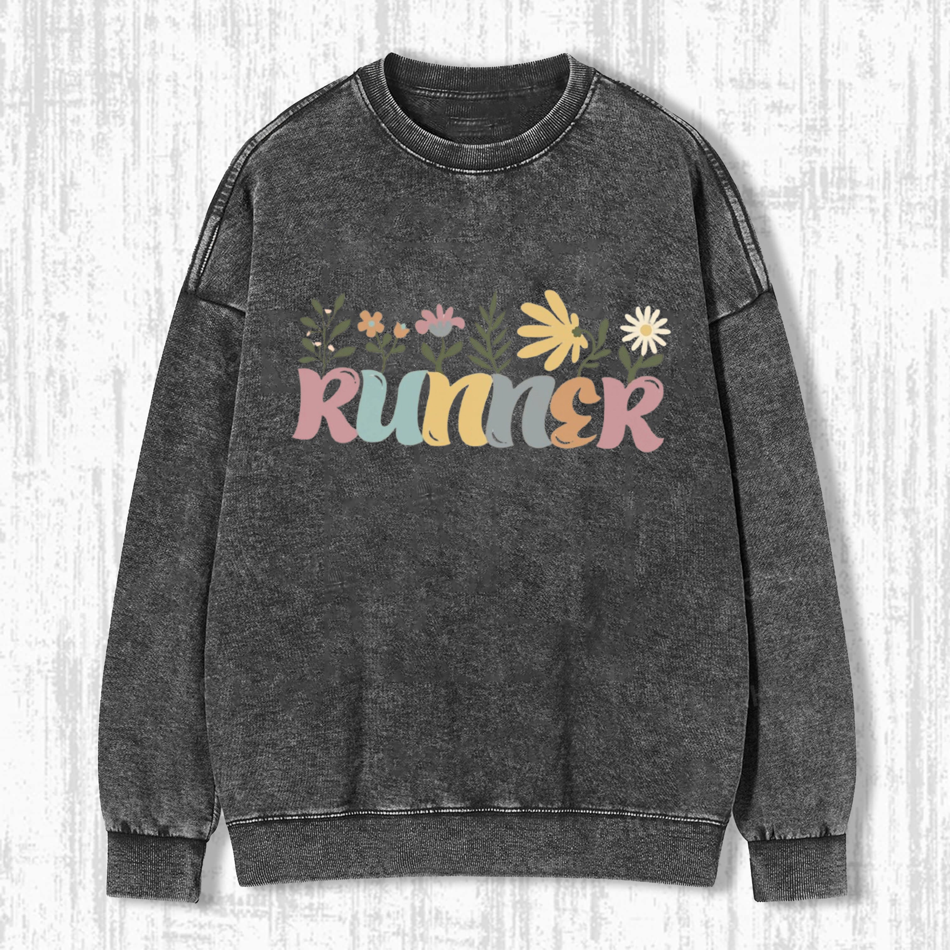 Retro Floral  Runner T-Shirt/ Sweatshirt/ Hoodie
