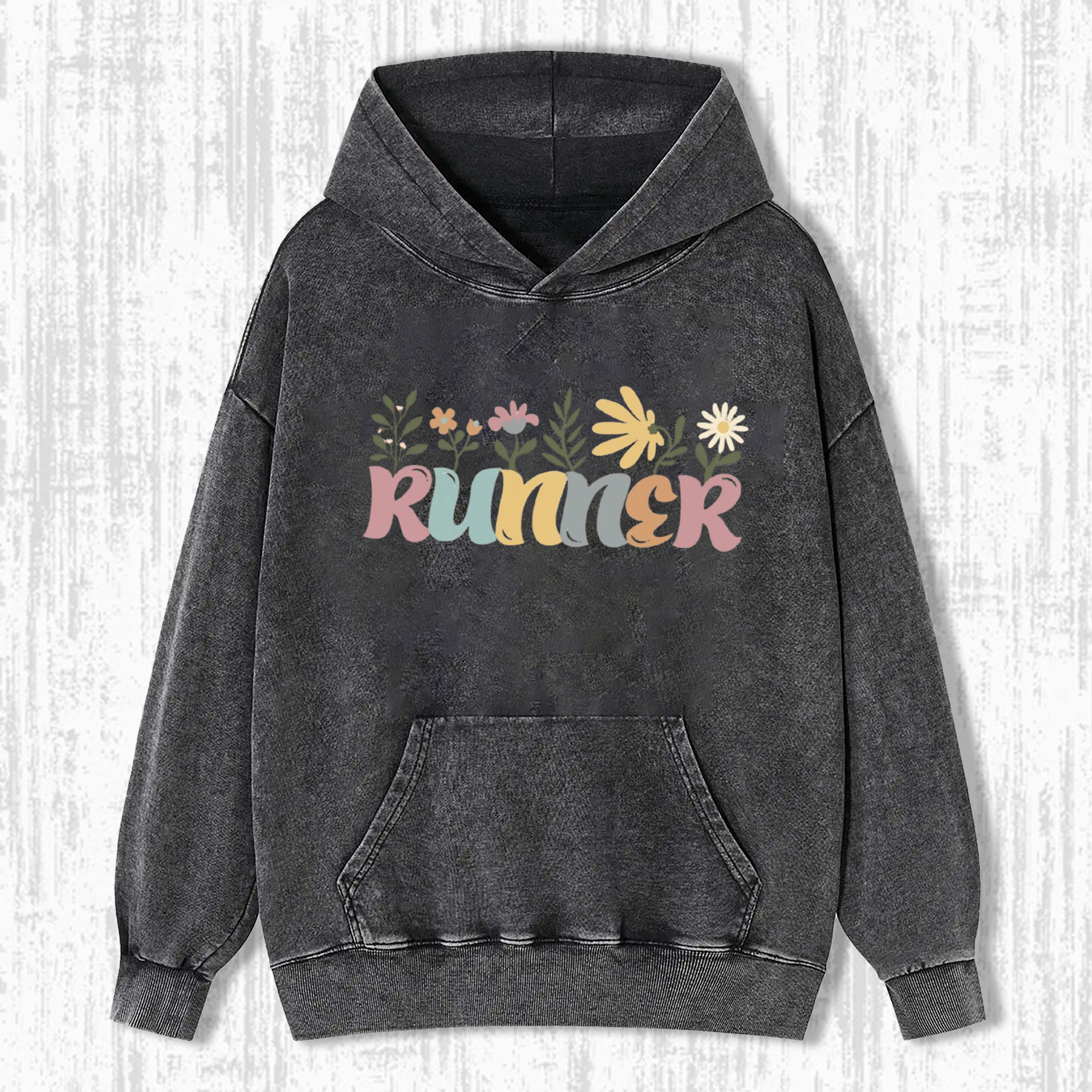 Retro Floral  Runner T-Shirt/ Sweatshirt/ Hoodie