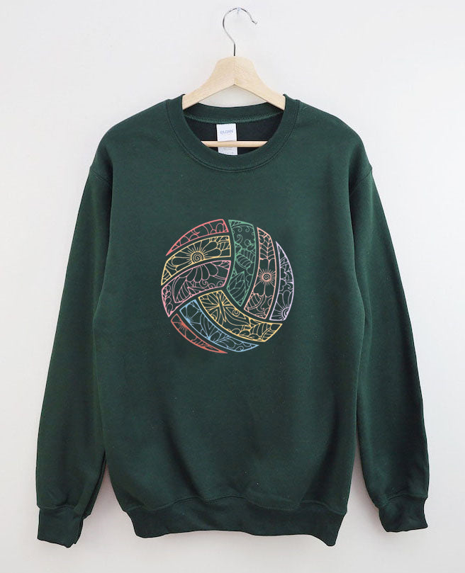 Floral Volleyball Sweatshirt