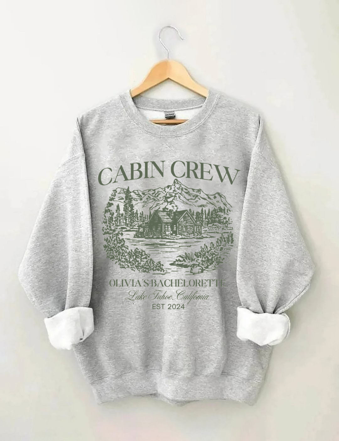 Vintage Custom Camp Bachelorette Party ，Hiking Bridal Party  Sweatshirt