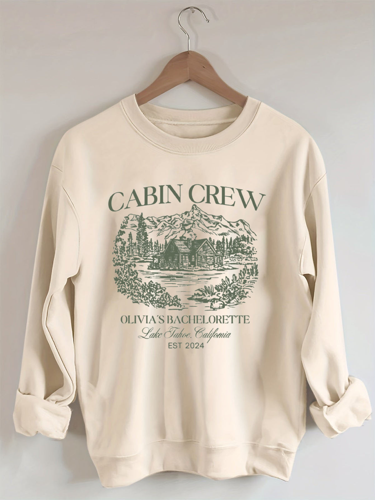 Vintage Custom Camp Bachelorette Party ，Hiking Bridal Party  Sweatshirt