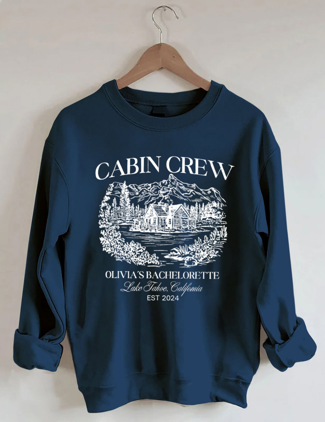 Vintage Custom Camp Bachelorette Party ，Hiking Bridal Party  Sweatshirt