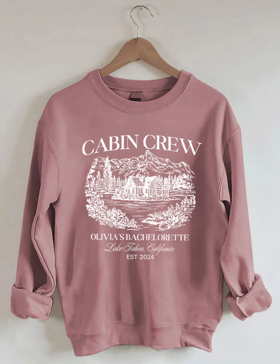 Vintage Custom Camp Bachelorette Party ，Hiking Bridal Party  Sweatshirt