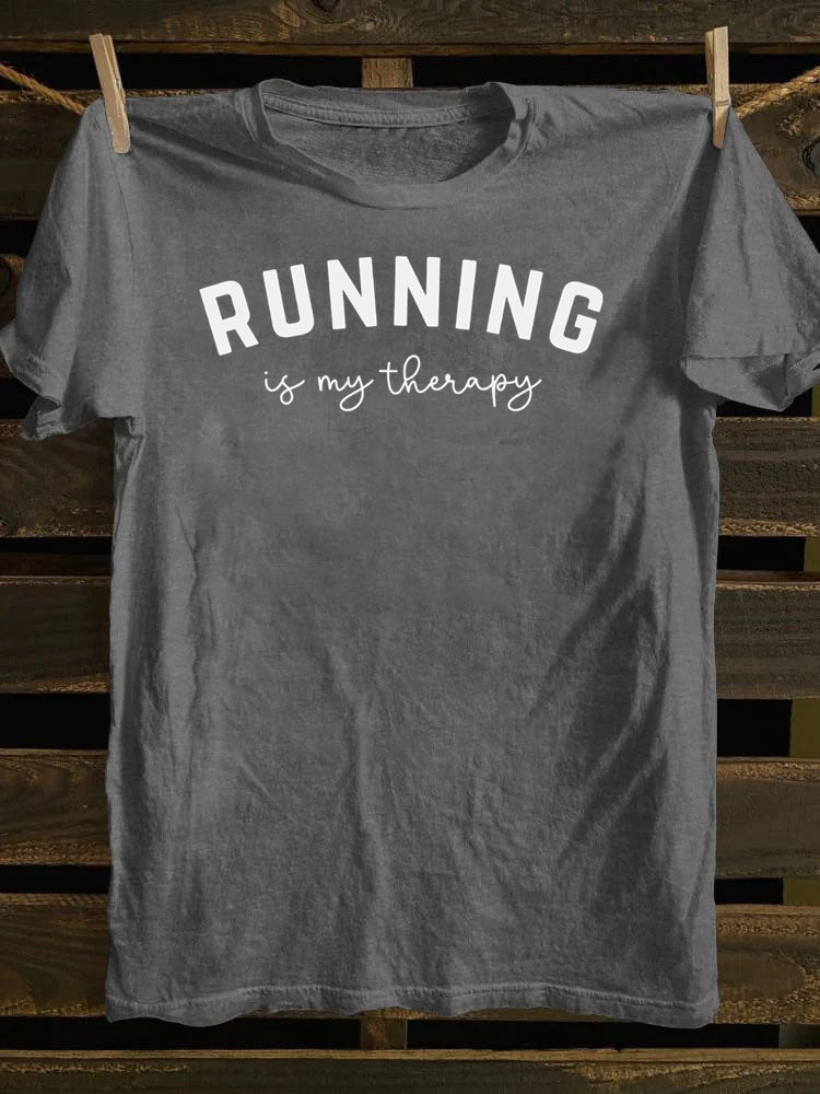 Running Is My Therapy T-shirt