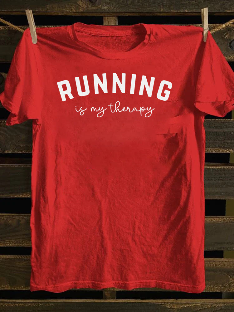 Running Is My Therapy T-shirt