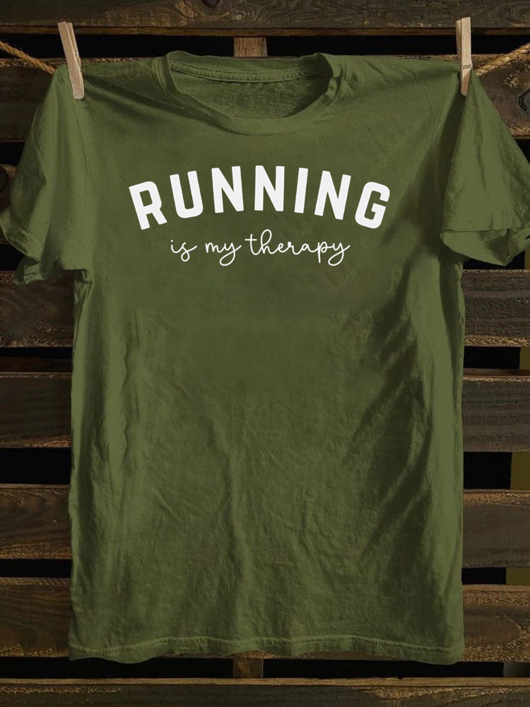 Running Is My Therapy T-shirt
