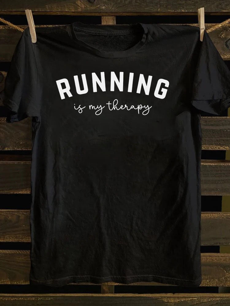 Running Is My Therapy T-shirt