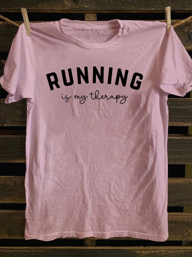 Running Is My Therapy T-shirt