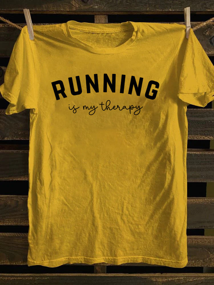 Running Is My Therapy T-shirt