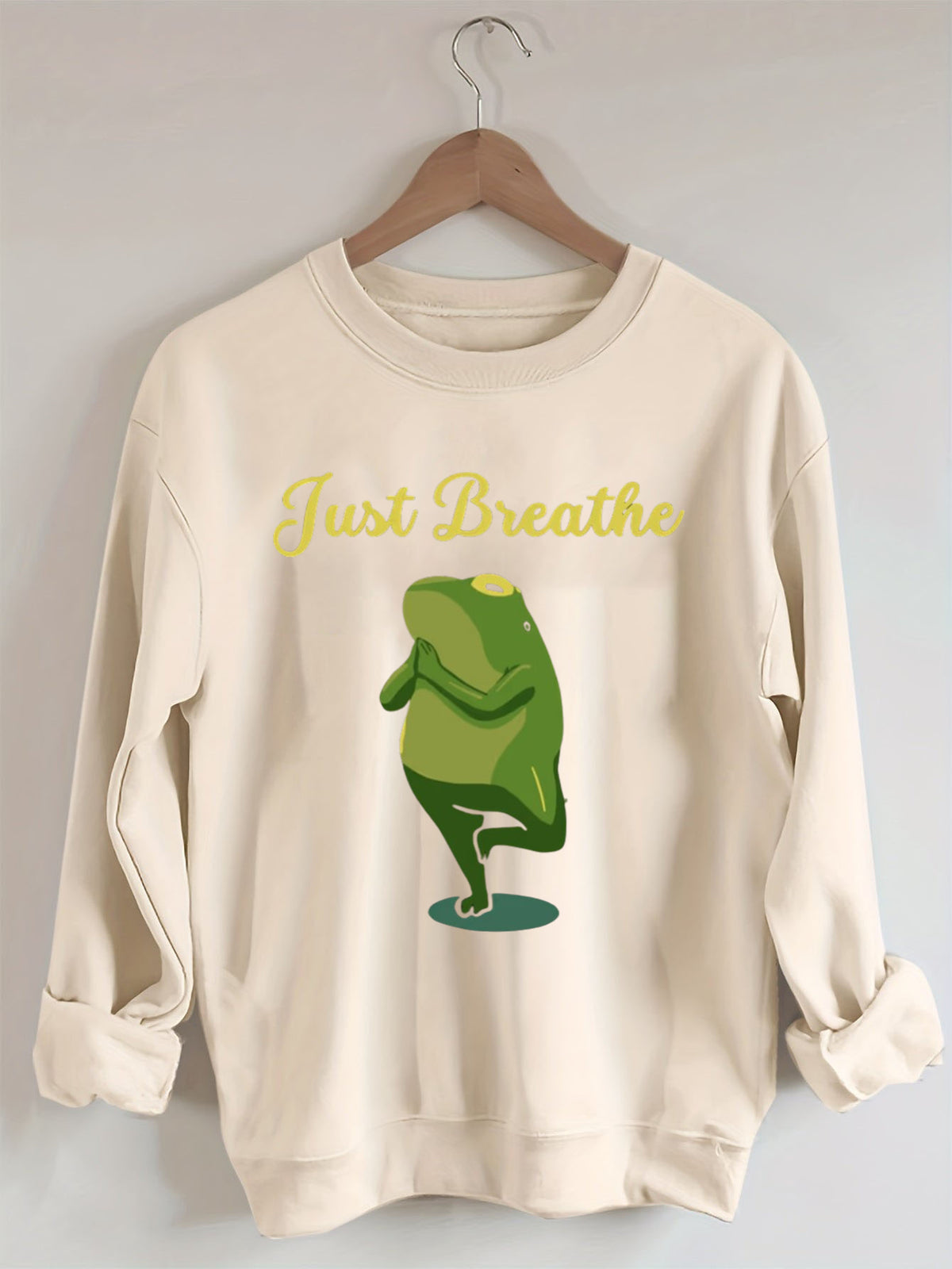 Funny Frog Yoga Gift Meditation Pilates Yoga Sweatshirt