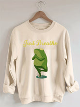Funny Frog Yoga Gift Meditation Pilates Yoga Sweatshirt