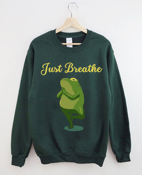 Funny Frog Yoga Gift Meditation Pilates Yoga Sweatshirt