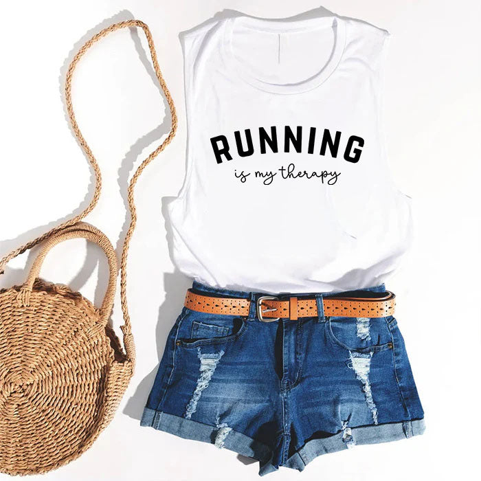 Running Is My Therapy Tank Top