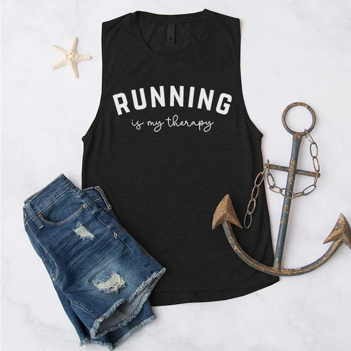 Running Is My Therapy Tank Top