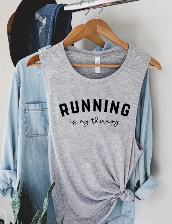 Running Is My Therapy Tank Top