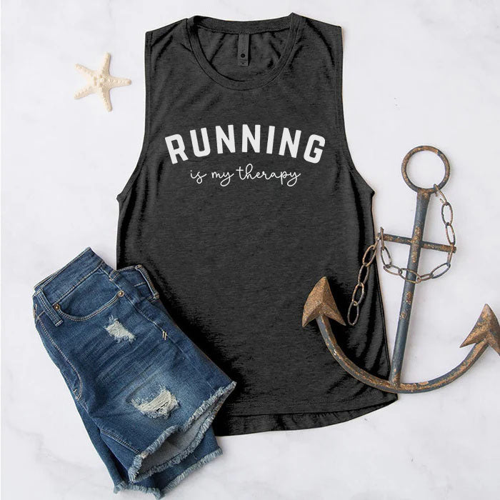 Running Is My Therapy Tank Top