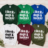 Comfort Colors I Like Dogs And Hockey T-shirt (6-Pack Bundle, Only $10.5 Each)