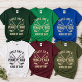 (6-Pack Bundle, Only $10.5 Each)Comfort Colors Feels Like A Penalty Box Kind Of Day Hockey T-shirt