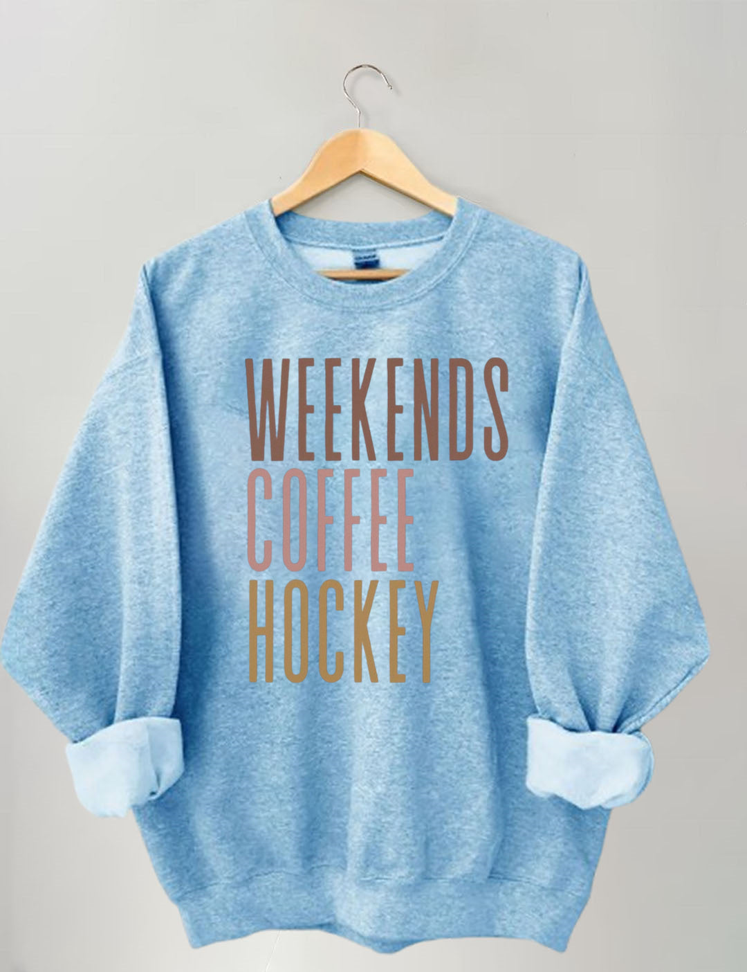 Weekends Coffee Hockey Sweatshirt