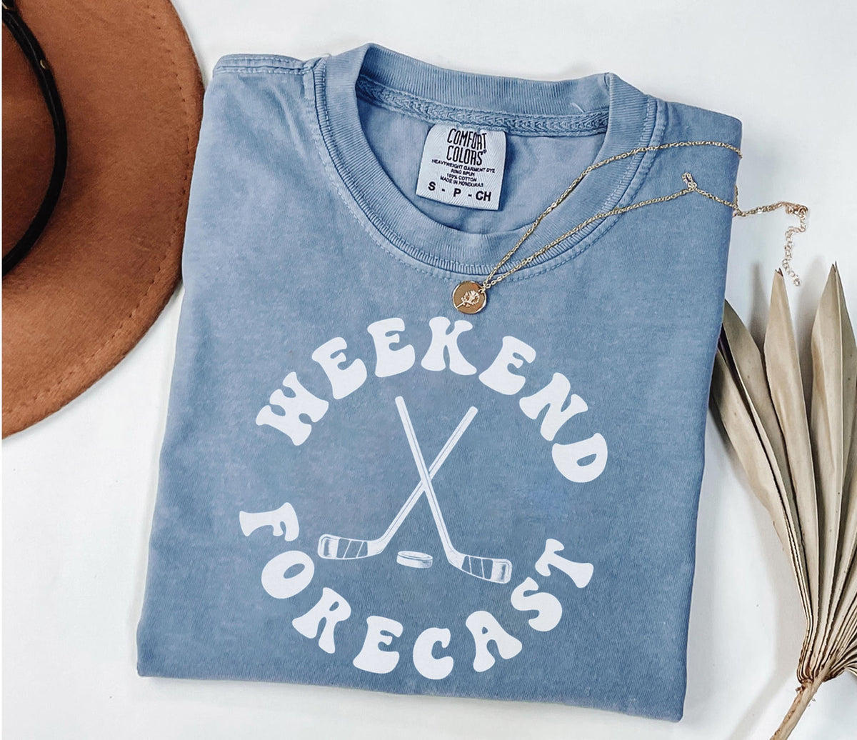 Comfort Colors® Weekend Forecast Hockey T-shirt