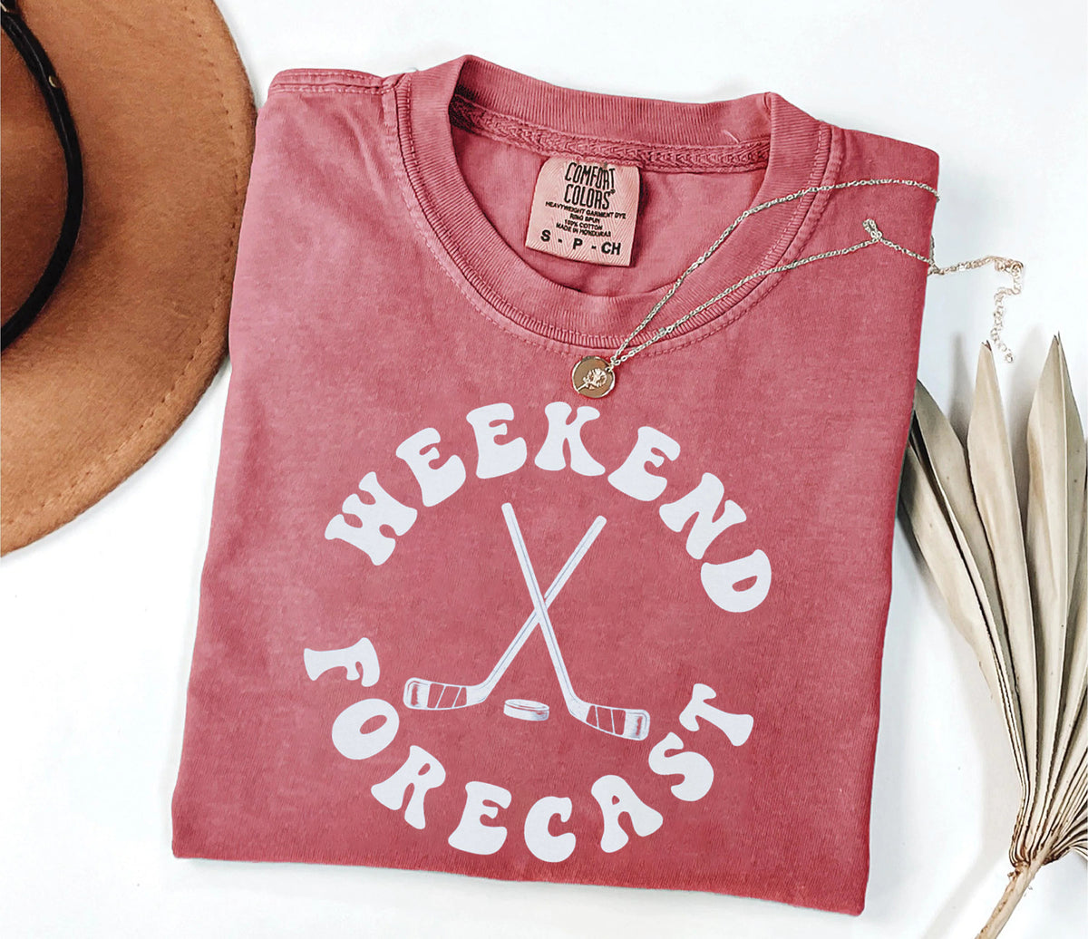 Comfort Colors® Weekend Forecast Hockey T-shirt