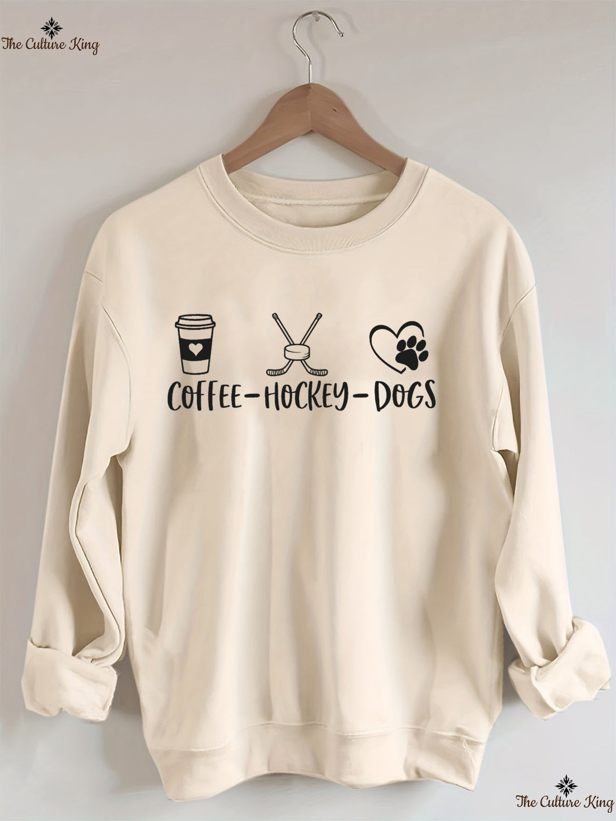 Coffee Hockey Dogs Sweatshirt