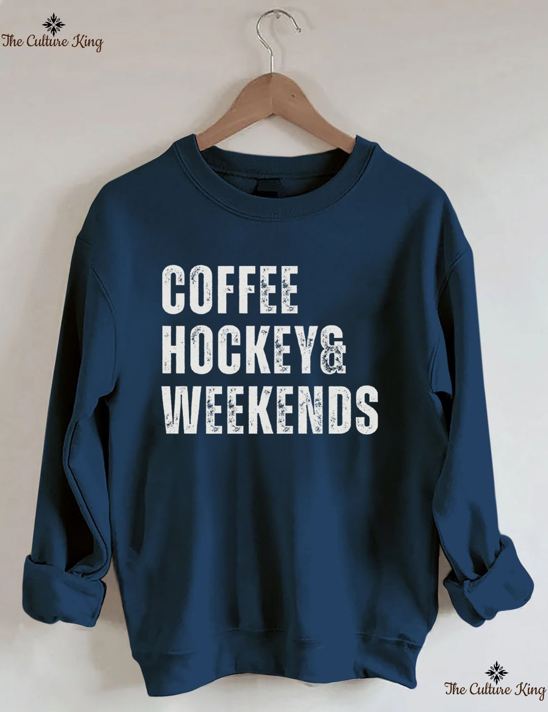 Coffee Hockey and Weekends Sweatshirt