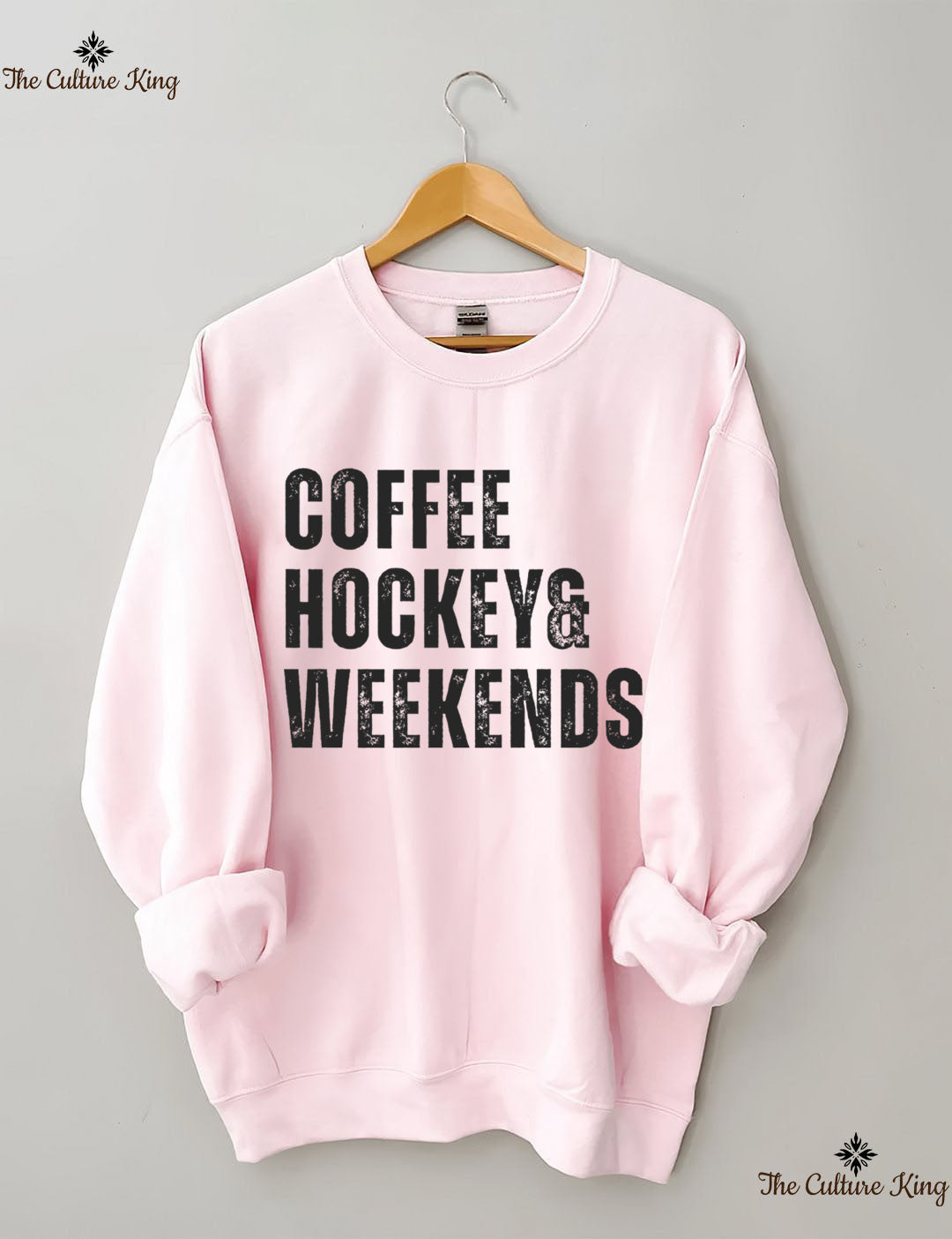 Coffee Hockey and Weekends Sweatshirt