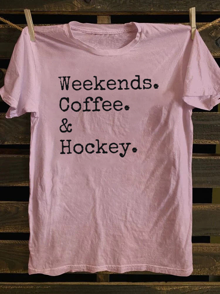 Weekends Coffee And Hockey T-Shirt